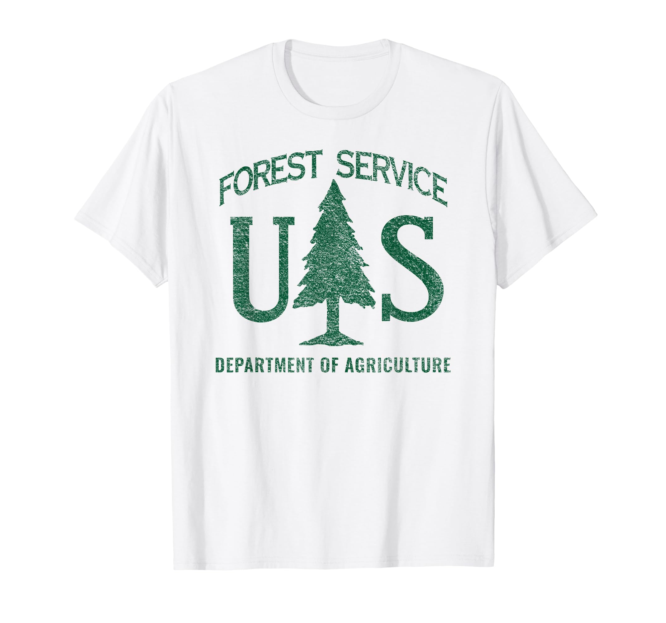 Us Forest Service Distressed Green T-Shirt - Trendy Graphic Unisex - T-Shirt, Sweatshirt, Hoodie