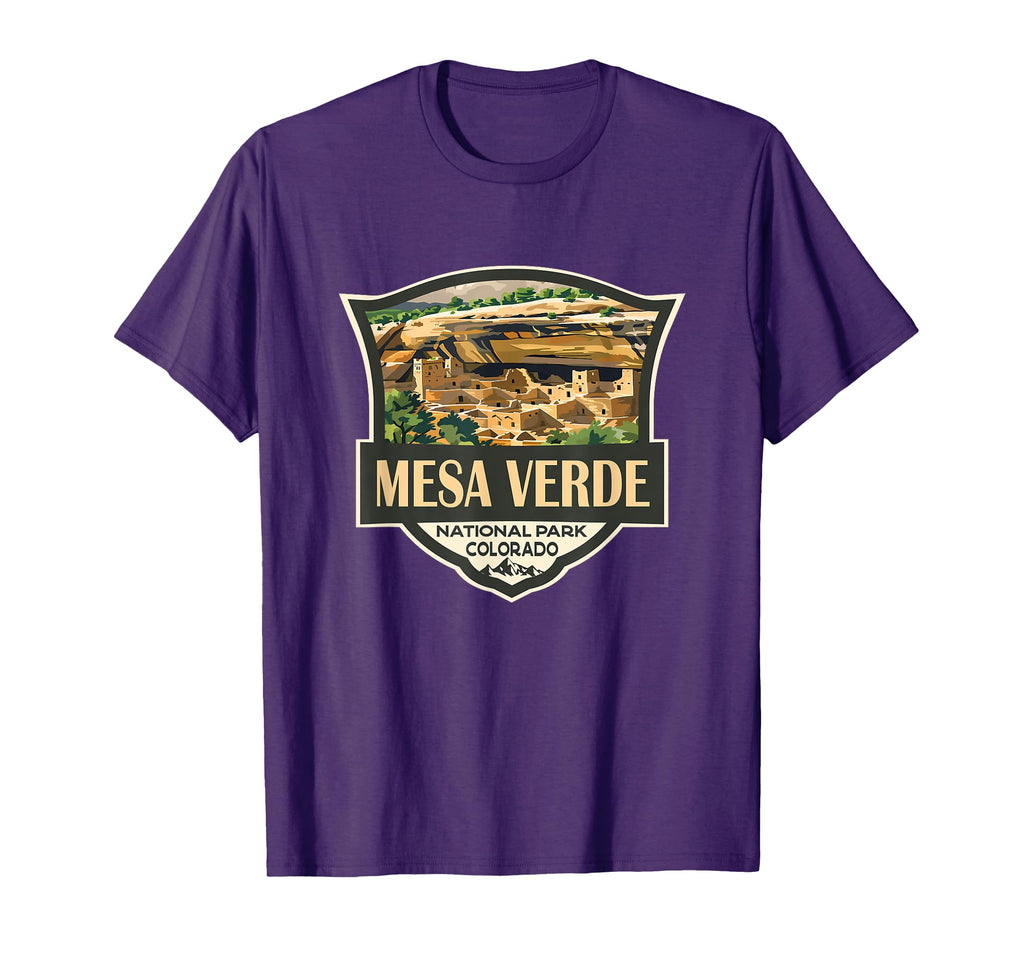 Mesa Verde National Park Illustration T-Shirt - Novelty Apparel Unisex - T-Shirt, Sweatshirt, Hoodie
