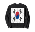 South Korea Flag Patriotic Sweatshirt - Minimalist Print Men Women - T-Shirt, Sweatshirt, Hoodie