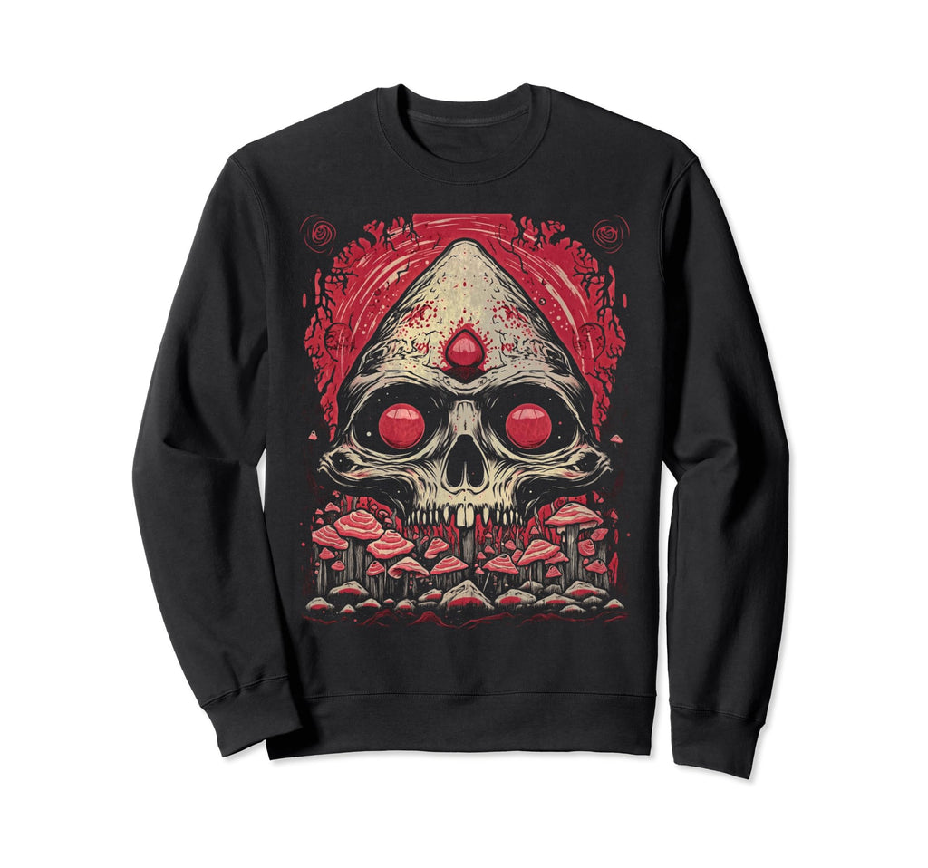 Grunge Mushroom Goth Sweatshirt - Fun Novelty Design Unisex - T-Shirt, Sweatshirt, Hoodie