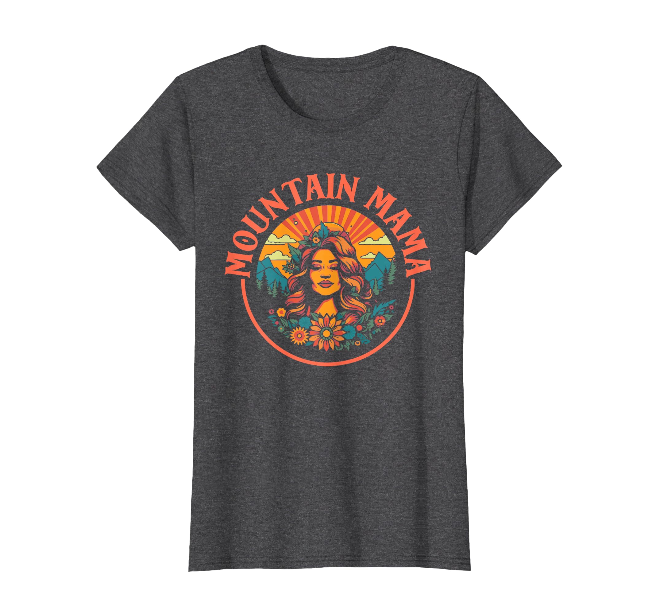Groovy Mountain Mama Hippie 60S T-Shirt - Novelty Apparel Men Women - T-Shirt, Sweatshirt, Hoodie