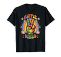 Groovy Hippie Vibes Flower Power T-Shirt - Minimalist Print for Adults - T-Shirt, Sweatshirt, Hoodie