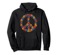 60S 70S Flower Power Groovy Love Peace Hoodie - Aesthetic Graphic Unisex - T-Shirt, Sweatshirt, Hoodie