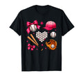 Baseball Bow Baseball Mom Mama Mother T-Shirt - Fun Novelty Design Unisex - T-Shirt, Sweatshirt, Hoodie