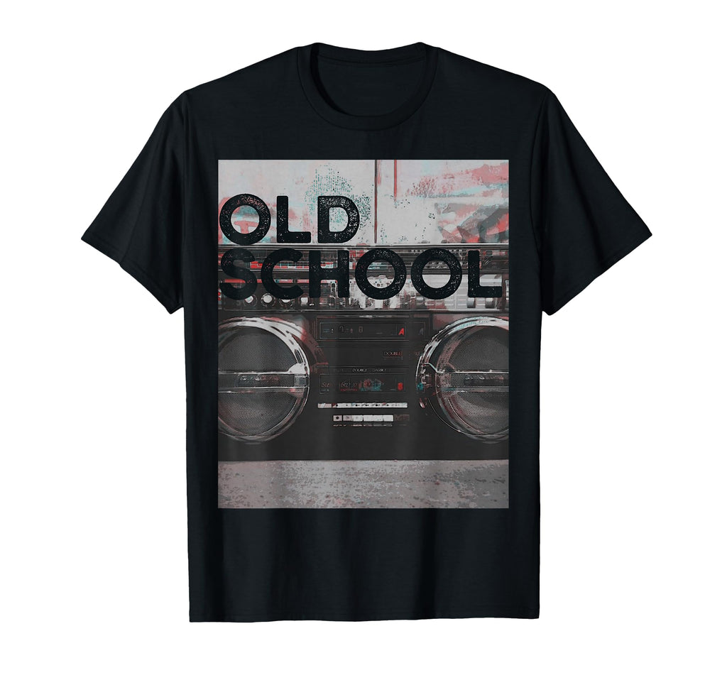 Old School Boombox Music Cassette Player T-Shirt - Unique Graphic Unisex - T-Shirt, Sweatshirt, Hoodie