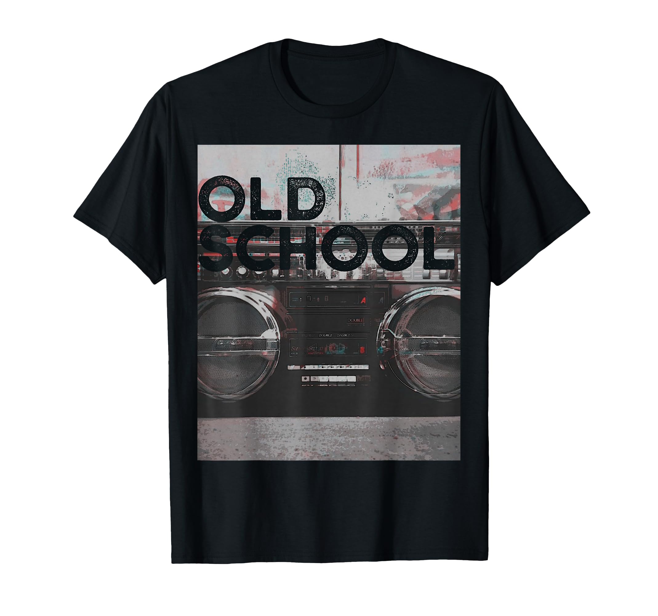 Old School Boombox Music Cassette Player T-Shirt - Unique Graphic Unisex - T-Shirt, Sweatshirt, Hoodie