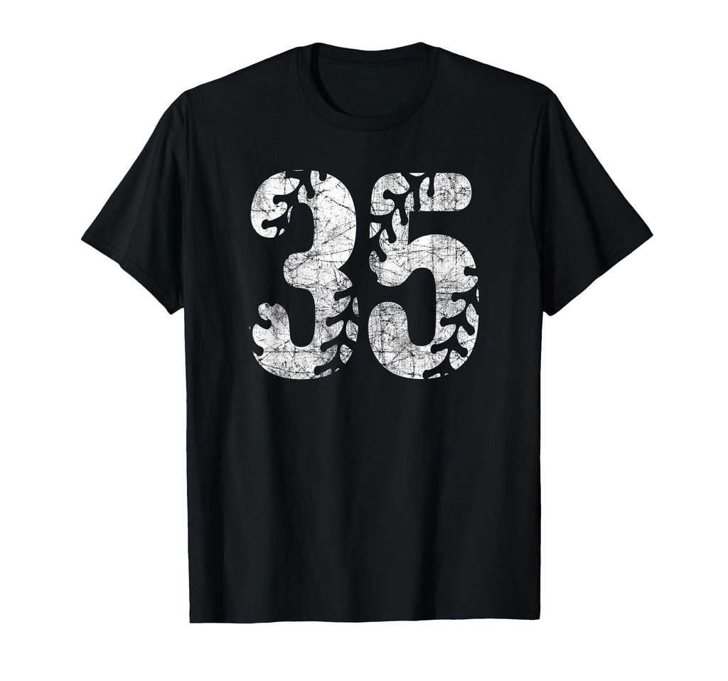 Baseball Softball Mom 35 Number 35 T-Shirt - Graphic Print for Adults - T-Shirt, Sweatshirt, Hoodie