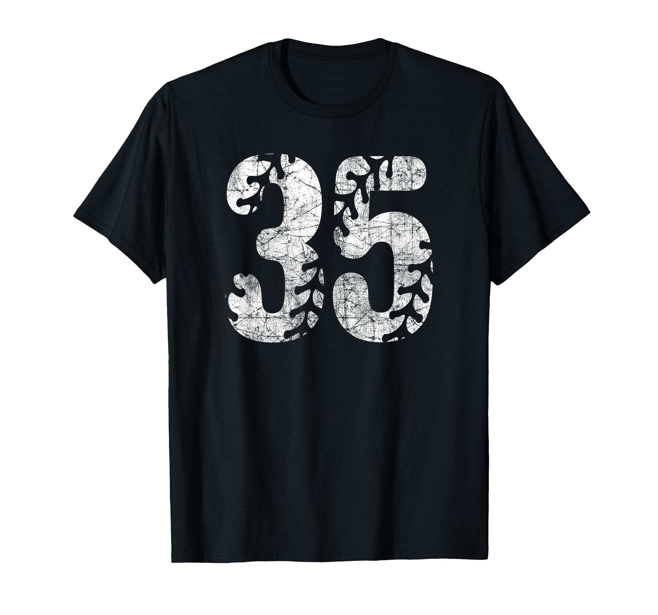 Baseball Softball Mom 35 Number 35 T-Shirt - Graphic Print for Adults - T-Shirt, Sweatshirt, Hoodie