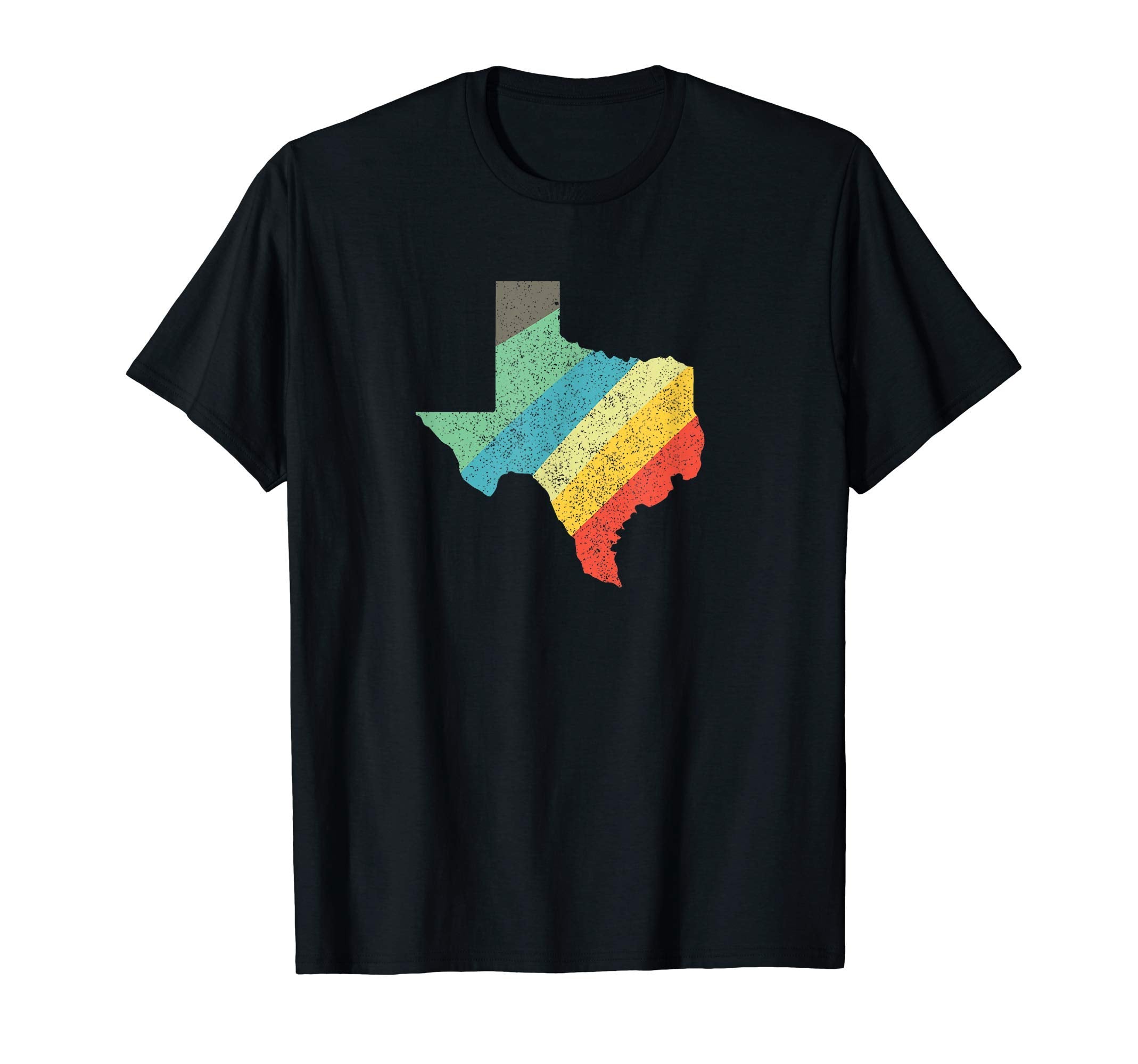 Texas Rainbow Outline Stripes T-Shirt - Unique Graphic Men Women - T-Shirt, Sweatshirt, Hoodie
