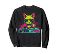 Kawaii Cat Dj Japanese Edm Y2K Sweatshirt - Custom Art Print Unisex - T-Shirt, Sweatshirt, Hoodie