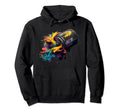 Led Neon Hip Hop Old School Graffiti Tin Hoodie - Streetwear Style Unisex - T-Shirt, Sweatshirt, Hoodie