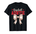 Baseball Auntie Coquette Bow Game T-Shirt - Aesthetic Graphic for Adults - T-Shirt, Sweatshirt, Hoodie