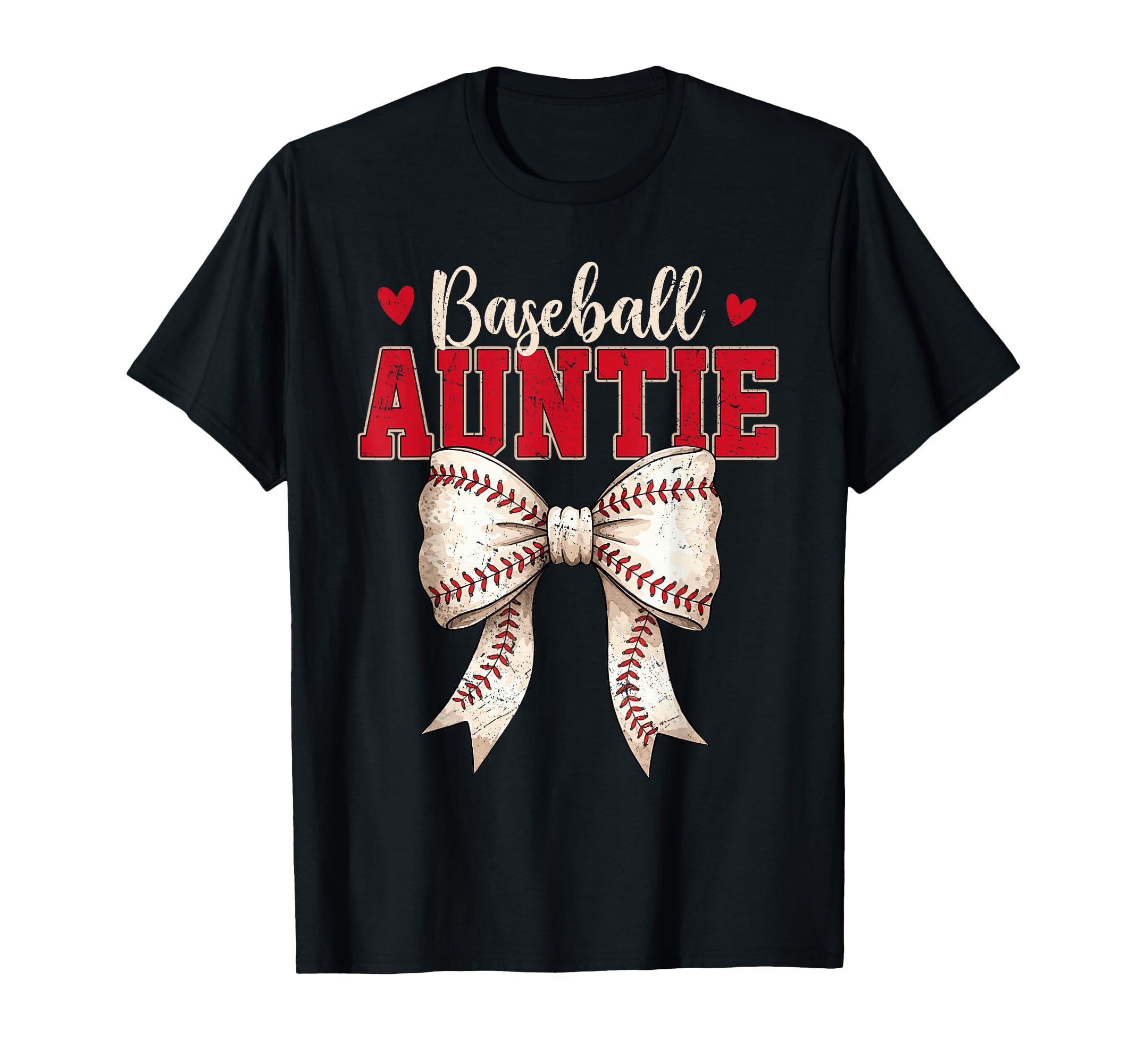 Baseball Auntie Coquette Bow Game T-Shirt - Aesthetic Graphic for Adults - T-Shirt, Sweatshirt, Hoodie