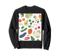 Vegetable Farm Market Collage Sweatshirt - Aesthetic Graphic for Adults - T-Shirt, Sweatshirt, Hoodie