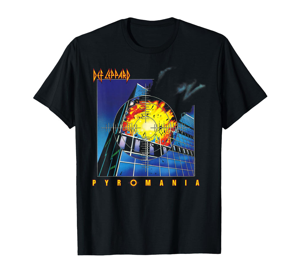 Def Leppard Pyromania Black Cotton Fit T-Shirt - Trendy Graphic Men Women - T-Shirt, Sweatshirt, Hoodie