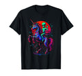 Alien Rides Rainbow Unicorn Area 51 T-Shirt - Graphic Print for Adults - T-Shirt, Sweatshirt, Hoodie