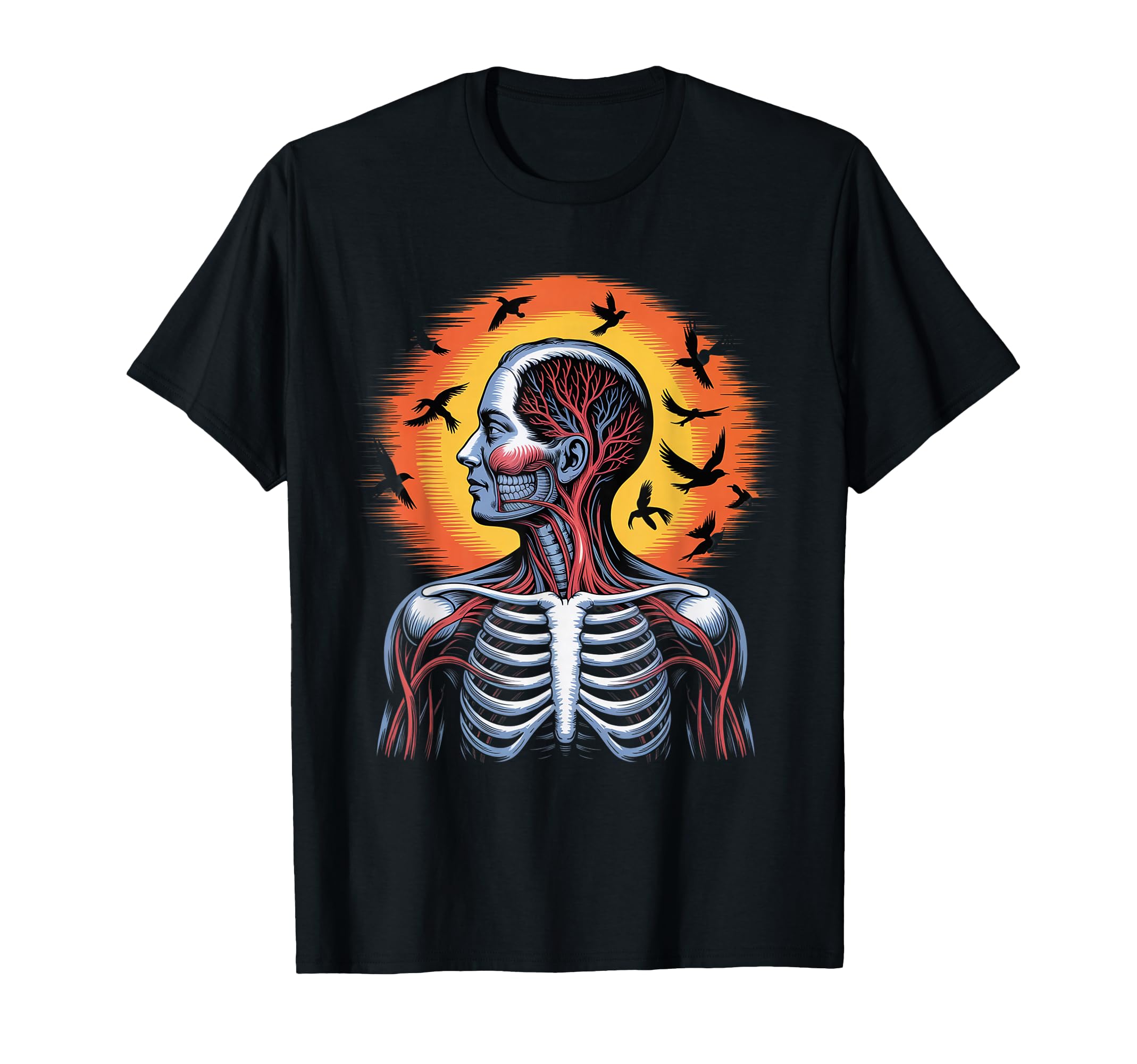 Funny Hangover Human Tree Artistic T-Shirt - Minimalist Print Men Women - T-Shirt, Sweatshirt, Hoodie