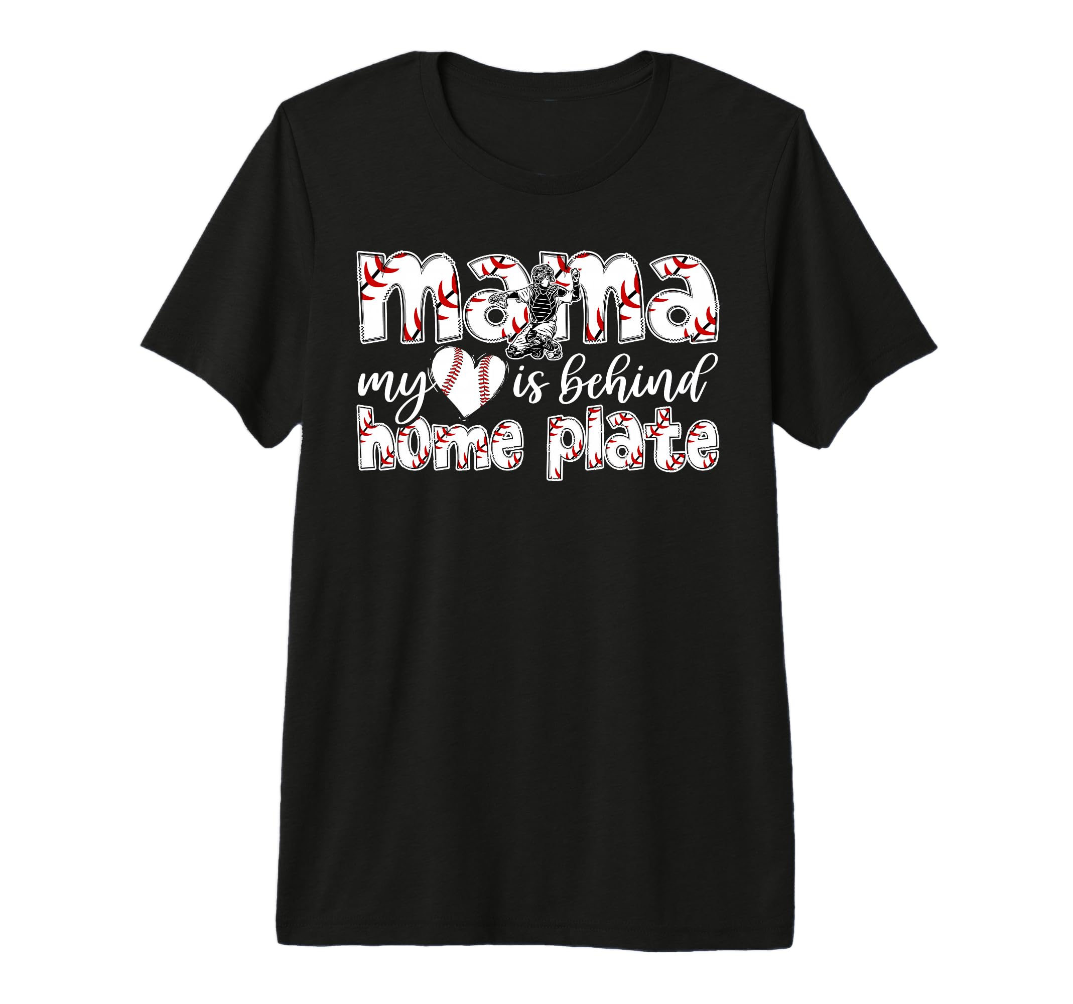 Proud Baseball Catcher Mom T-Shirt - Casual Everyday Wear for Adults - T-Shirt, Sweatshirt, Hoodie