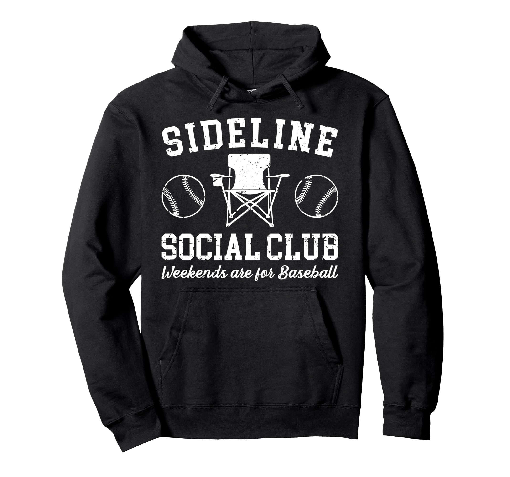 Sideline Social Club Baseball Dad Hoodie - Unique Graphic for Adults - T-Shirt, Sweatshirt, Hoodie