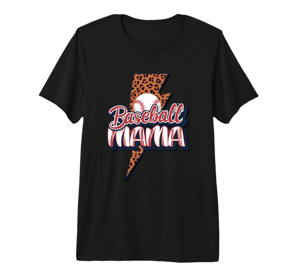 Leopard American Baseball Mom Mama Tri T-Shirt - Streetwear Style Unisex - T-Shirt, Sweatshirt, Hoodie
