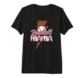 Leopard American Baseball Mom Mama Tri T-Shirt - Streetwear Style Unisex - T-Shirt, Sweatshirt, Hoodie