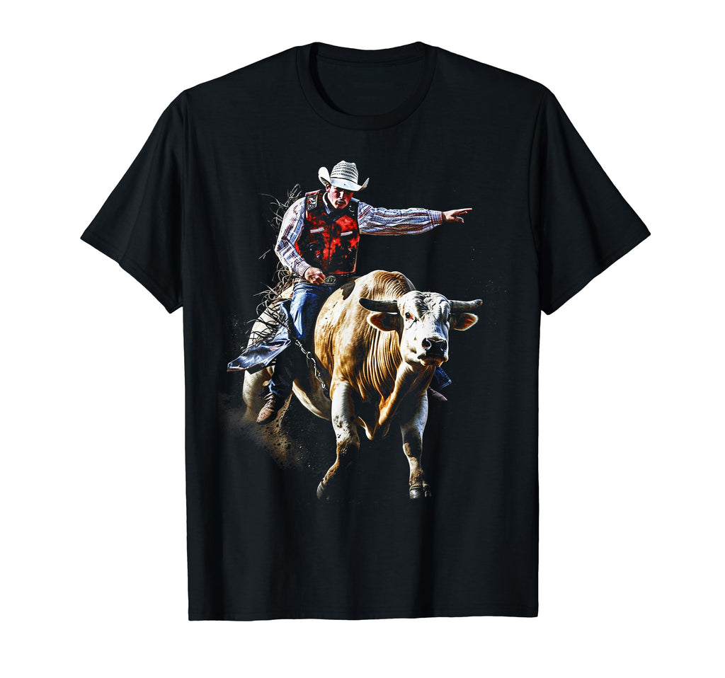 Cowboy Rodeo Horse Riding Usa T-Shirt - Fun Novelty Design for Adults - T-Shirt, Sweatshirt, Hoodie