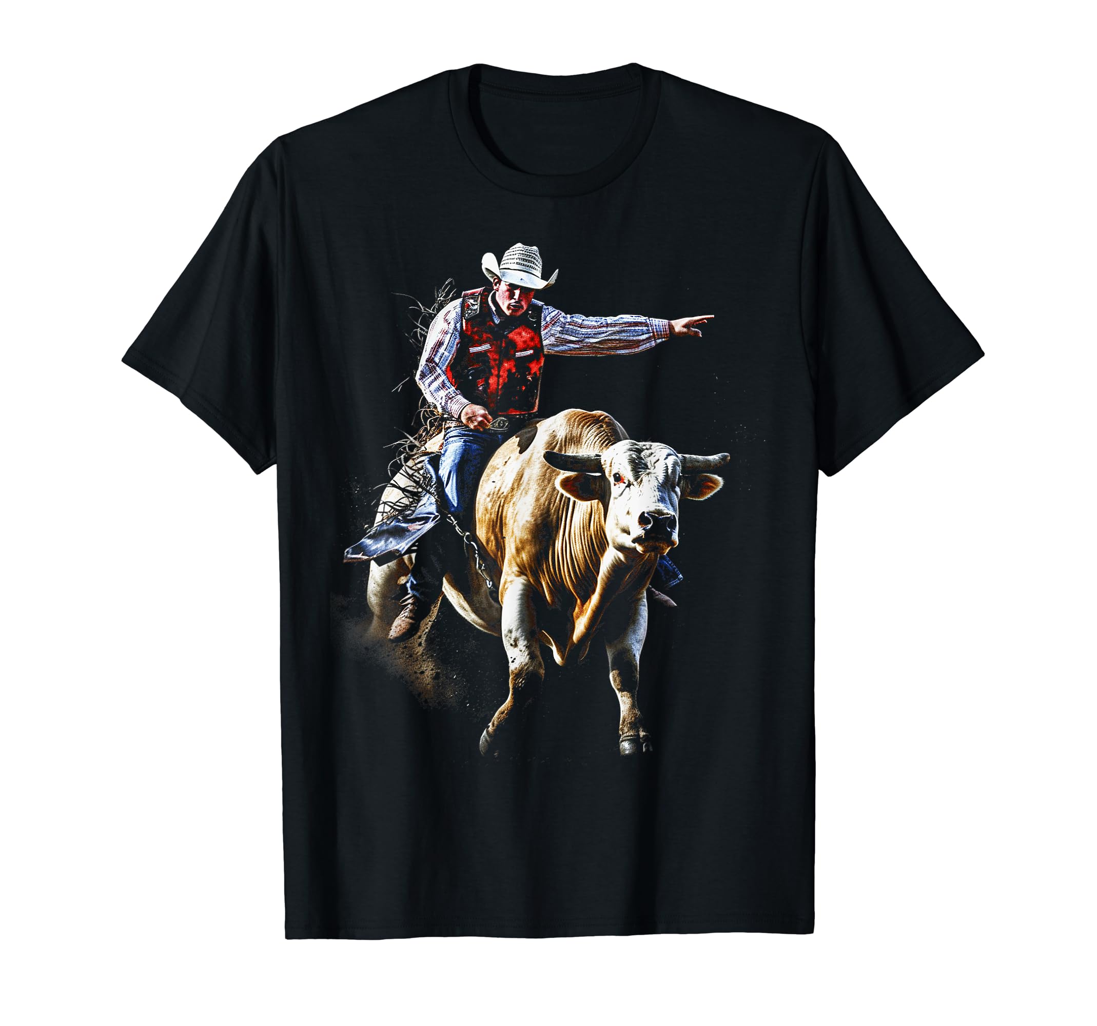 Cowboy Rodeo Horse Riding Usa T-Shirt - Fun Novelty Design for Adults - T-Shirt, Sweatshirt, Hoodie