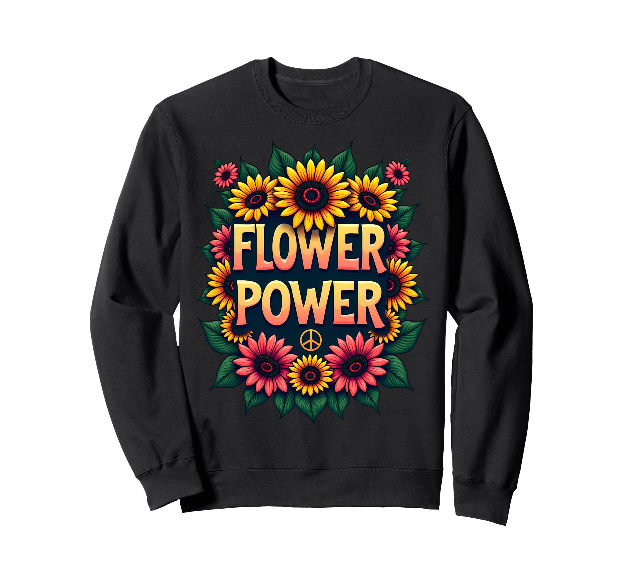 Flower Power Costume Sweatshirt - Unique Graphic for Adults - T-Shirt, Sweatshirt, Hoodie