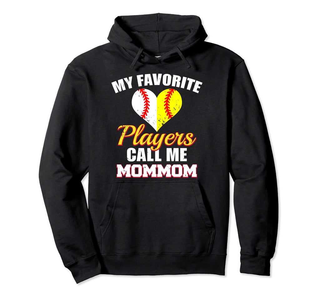 My Favorite Players Call Me Mommom Hoodie - Trendy Graphic Men Women - T-Shirt, Sweatshirt, Hoodie