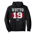 Joey Votto 19 Cincinnati Ohio Baseball Hoodie - Novelty Apparel for Adults - T-Shirt, Sweatshirt, Hoodie