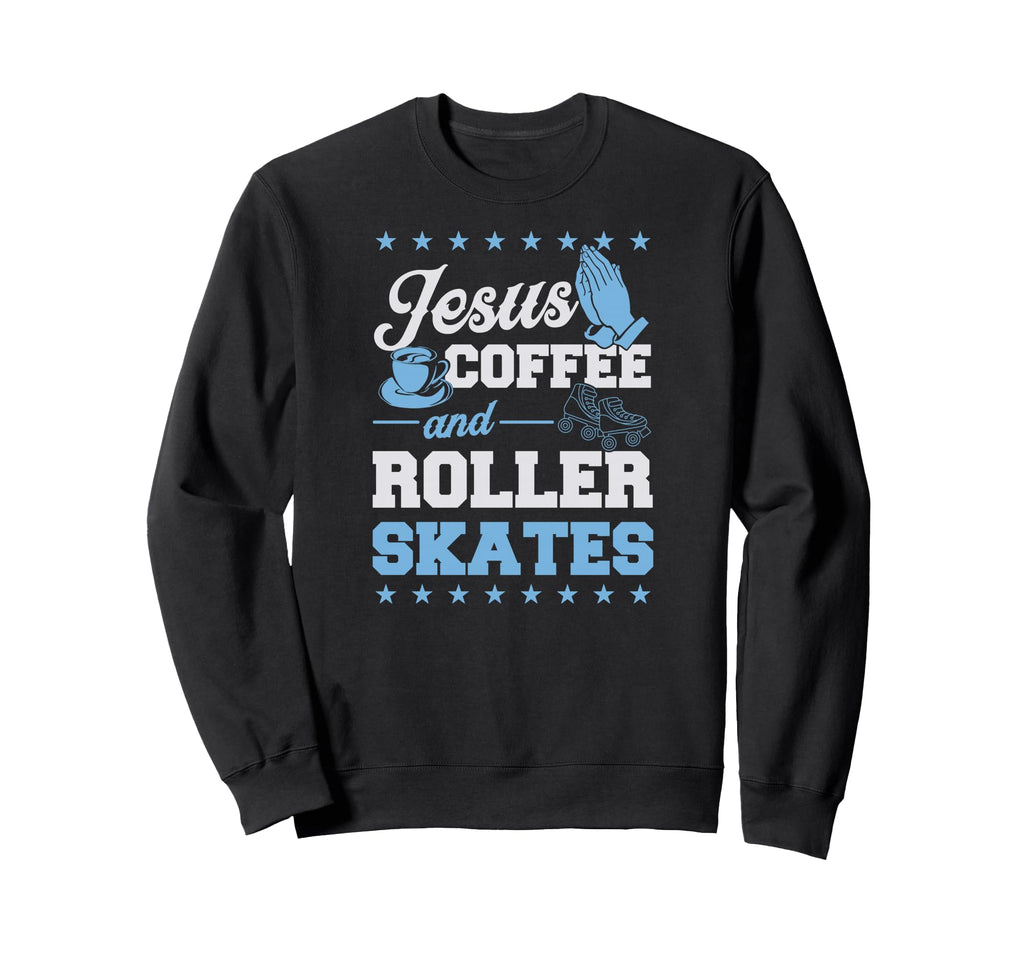 Jesus Coffee And Roller Skates Sweatshirt - Custom Art Print for Adults - T-Shirt, Sweatshirt, Hoodie