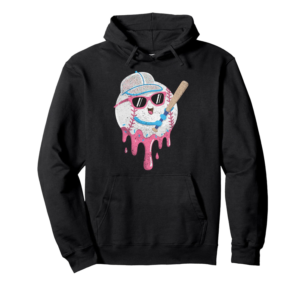 Baseball Ice Cream Drip Gamer Gifts T-Shirt - Fun Novelty Design for Adults - T-Shirt, Sweatshirt, Hoodie