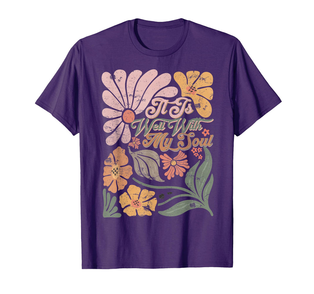 Boho Funny It Is Well My Soul T-Shirt - Minimalist Print Unisex - T-Shirt, Sweatshirt, Hoodie