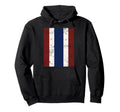 Thailand National Flag Vertical Hoodie - Custom Art Print Men Women - T-Shirt, Sweatshirt, Hoodie