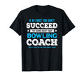 Funny Bowling Game Coach Mens Black Modern T-Shirt - Graphic Print Unisex - T-Shirt, Sweatshirt, Hoodie