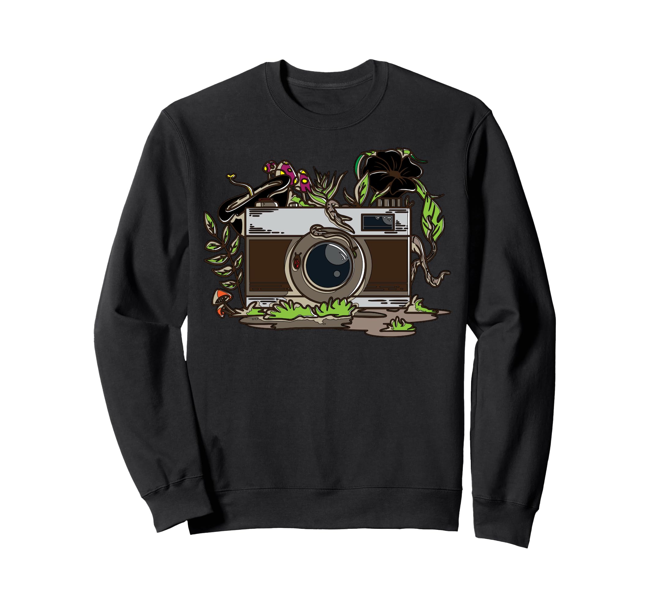 Camera Surrounded Foliage Enthusiasts Sweatshirt - Novelty Apparel Unisex - T-Shirt, Sweatshirt, Hoodie