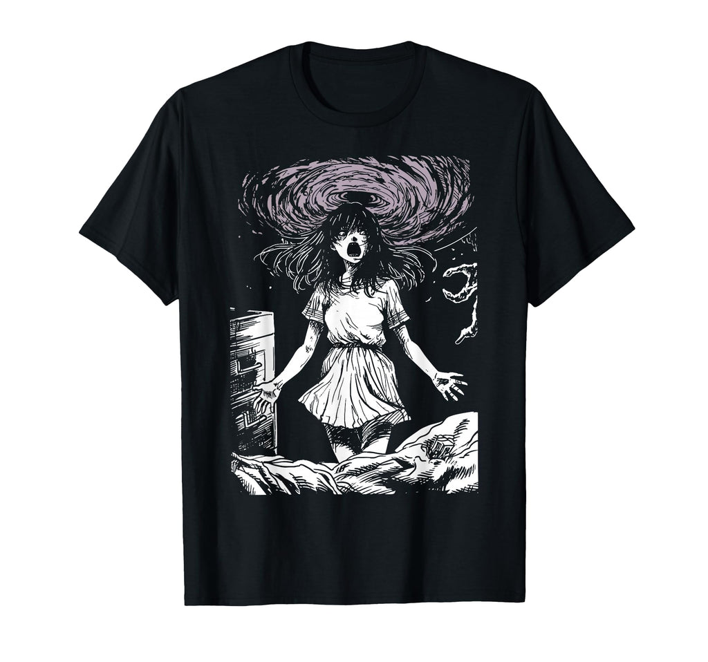 Anime Manga Horror 80S 90S Grunge T-Shirt - Custom Art Print Men Women - T-Shirt, Sweatshirt, Hoodie