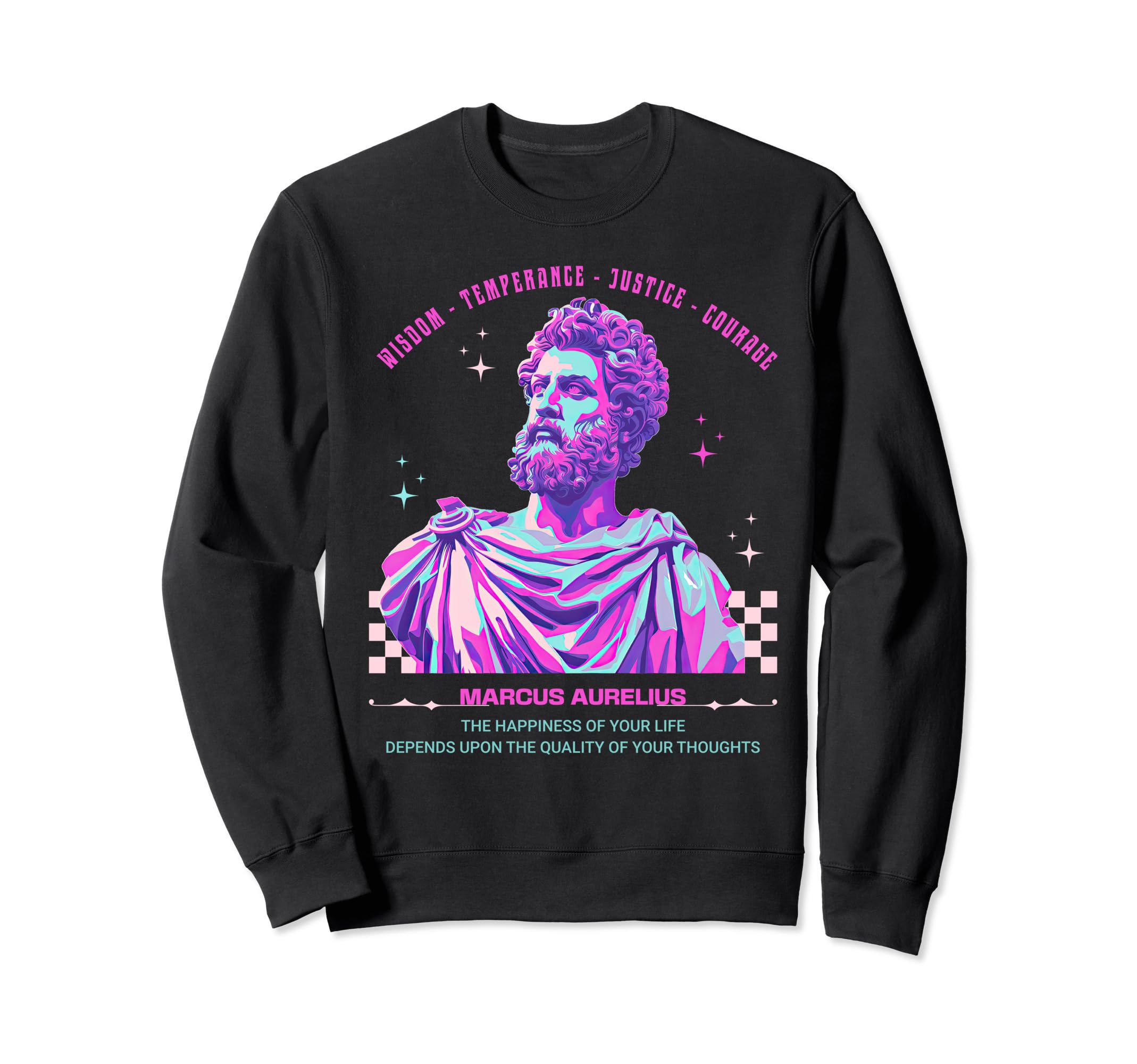 Marcus Aurelius Y2K Aesthetic Sweatshirt - Streetwear Style for Adults - T-Shirt, Sweatshirt, Hoodie