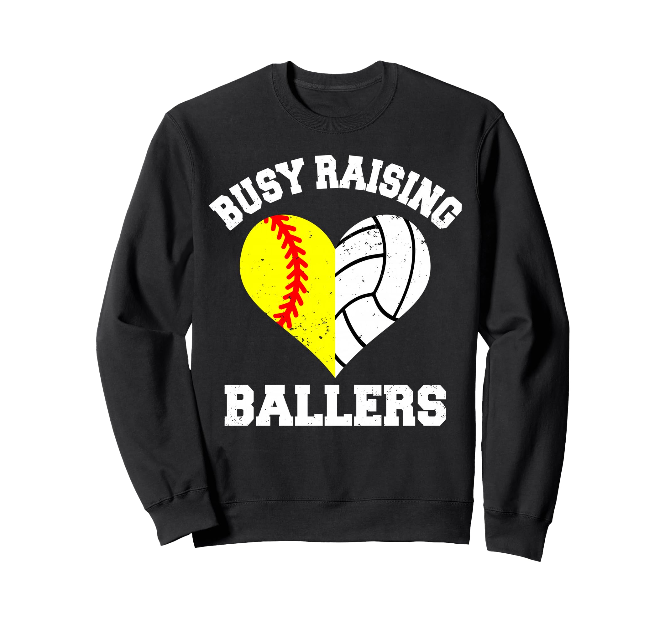 Busy Raising Ballers Softball Sweatshirt - Novelty Apparel Men Women - T-Shirt, Sweatshirt, Hoodie