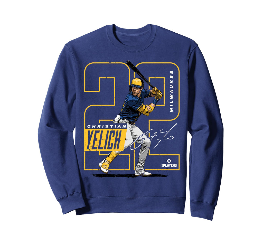 Christian Yelich Milwaukee Mlb Baseball Sweatshirt - Unique Graphic Unisex - T-Shirt, Sweatshirt, Hoodie