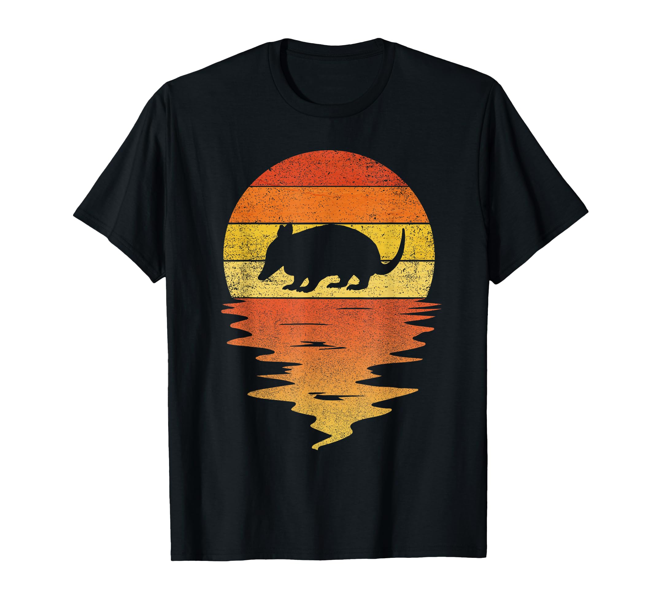 Armadillo 70S Sunset Armadillo T-Shirt - Fun Novelty Design Unisex - T-Shirt, Sweatshirt, Hoodie