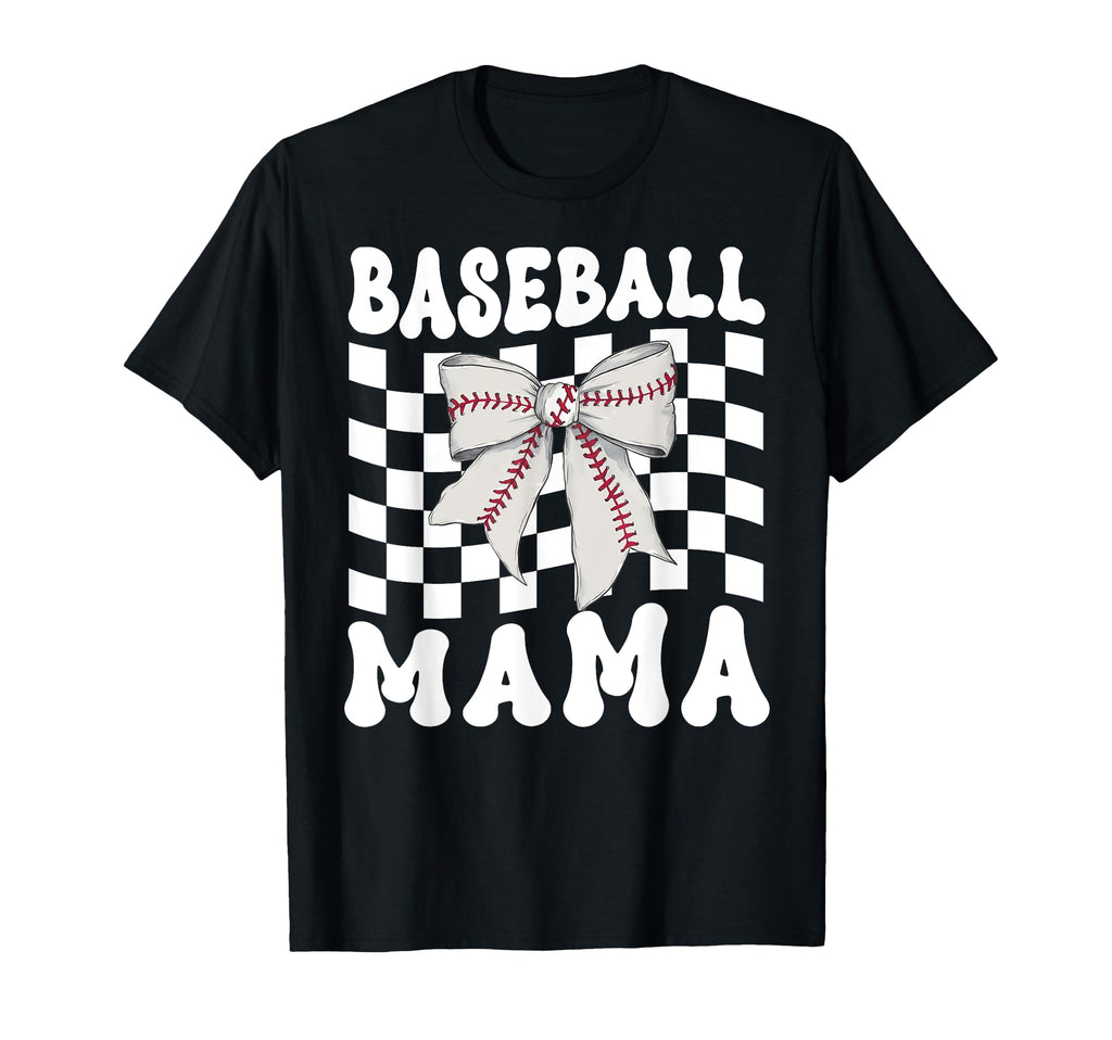 Baseball Mama Coquette Bow Game Day T-Shirt - Aesthetic Graphic Unisex - T-Shirt, Sweatshirt, Hoodie