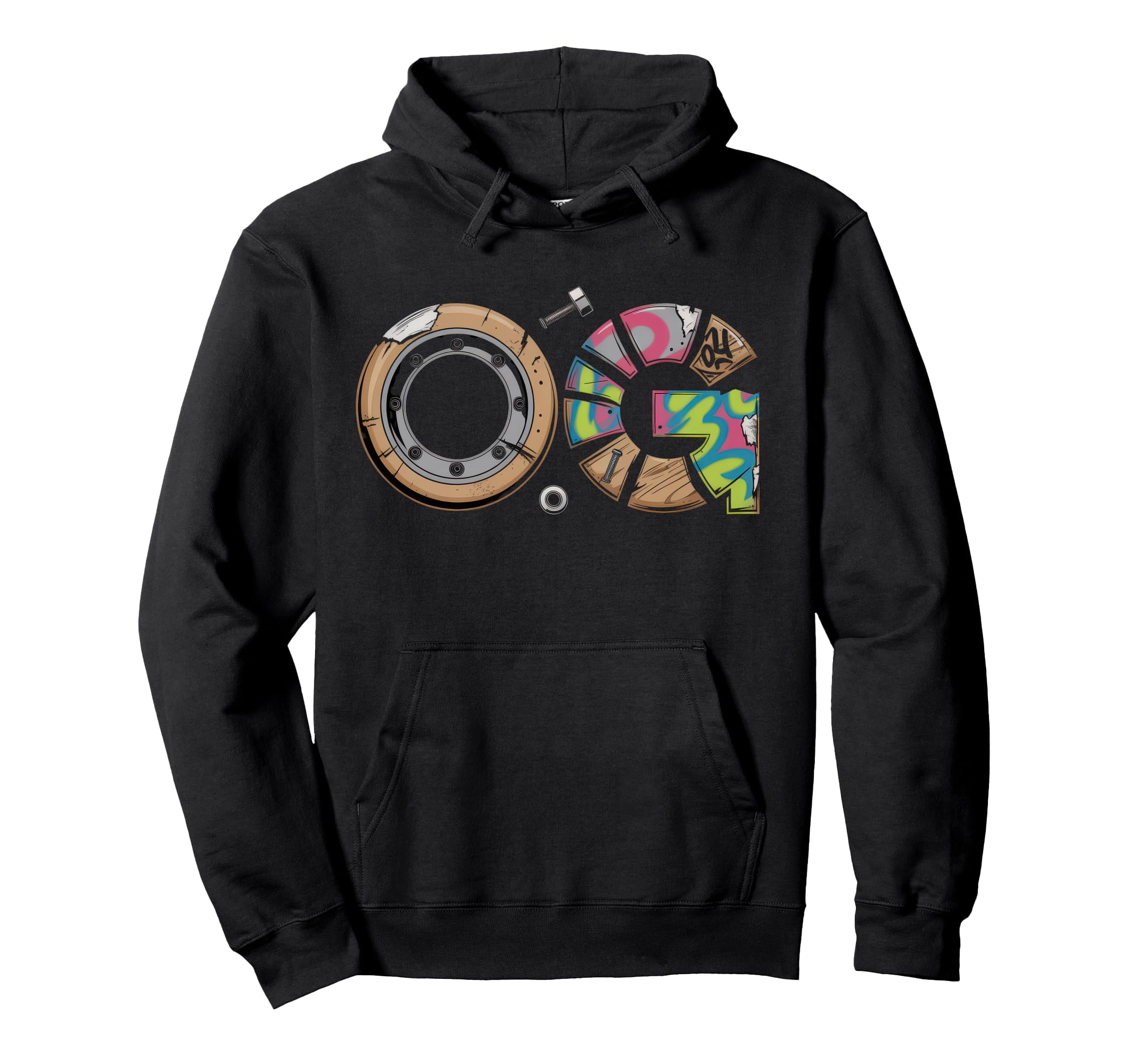 Old School Og Hip Hop Vinyl Cds Tapes 80S Hoodie - Unique Graphic Unisex - T-Shirt, Sweatshirt, Hoodie