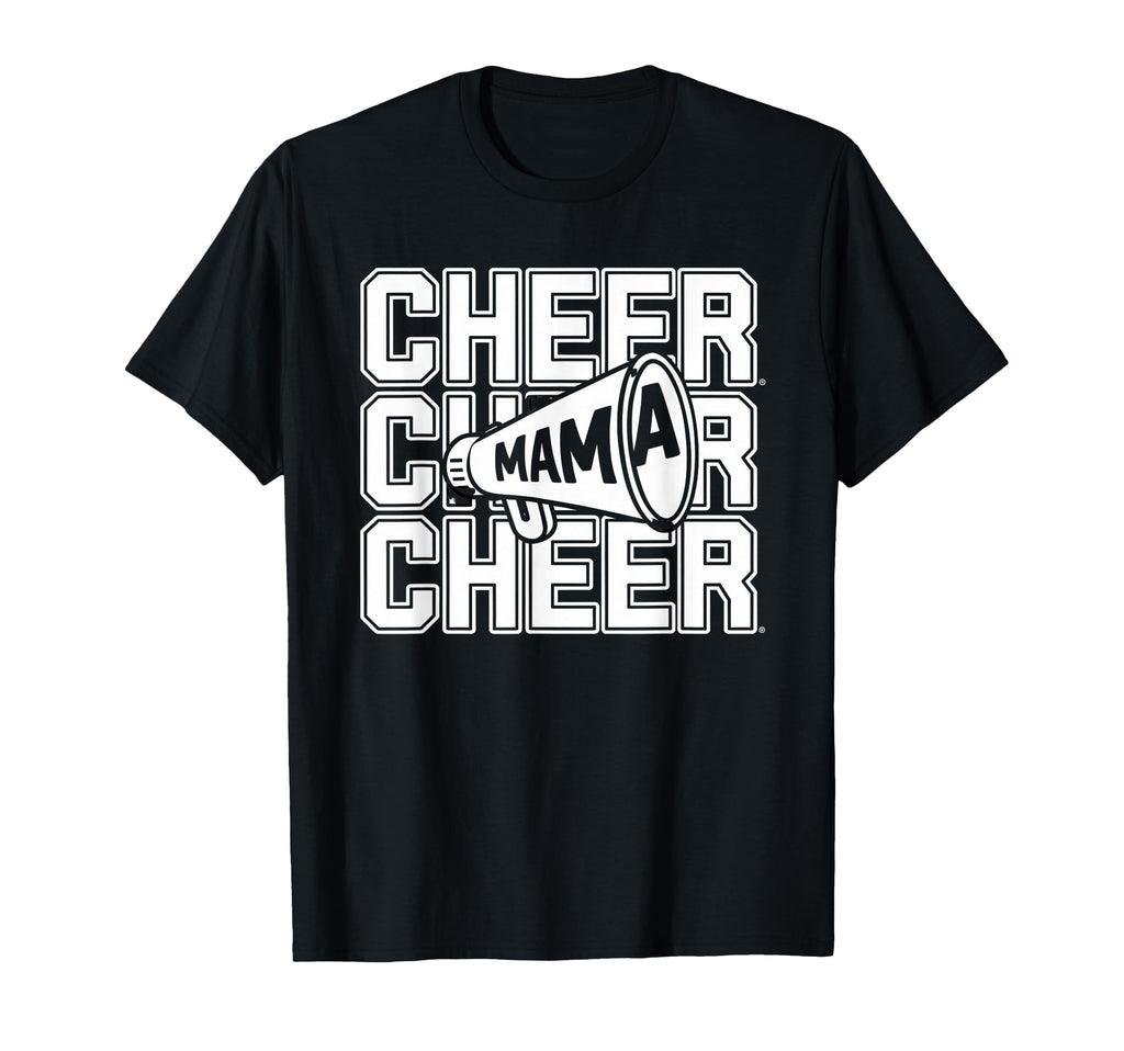 Cheer Mom Mother Bow Cheerleader T-Shirt - Fun Novelty Design for Adults - T-Shirt, Sweatshirt, Hoodie