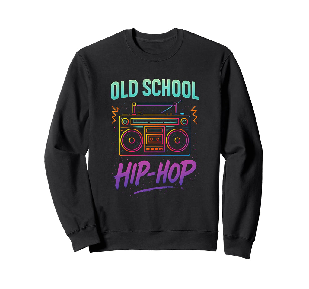 Old School Hip Hop Graffiti Sweatshirt - Aesthetic Graphic Men Women - T-Shirt, Sweatshirt, Hoodie