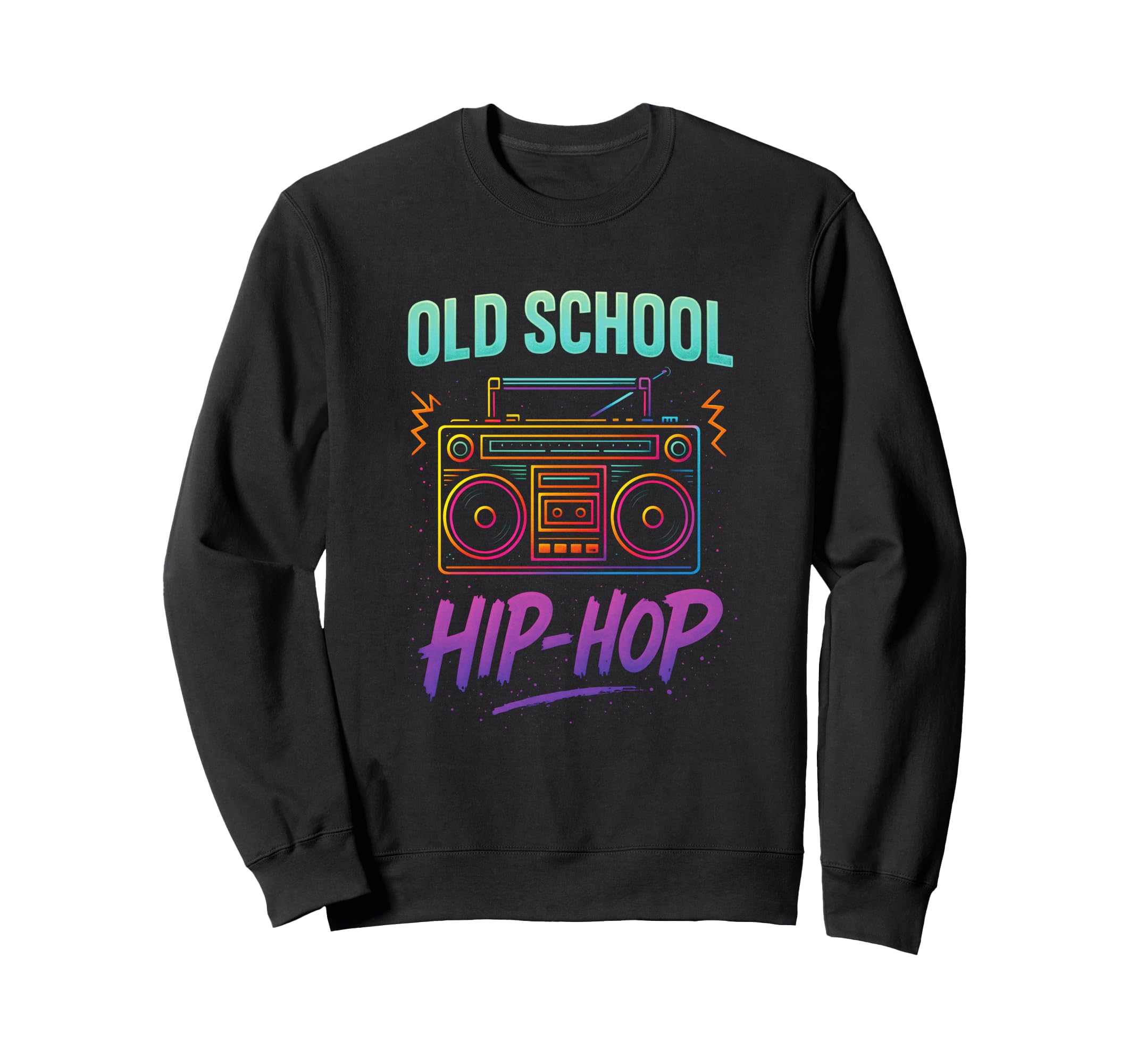 Old School Hip Hop Graffiti Sweatshirt - Aesthetic Graphic Men Women - T-Shirt, Sweatshirt, Hoodie
