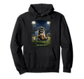 Funny Raccoon Ballfield Baseball Field I Hoodie - Aesthetic Graphic Unisex - T-Shirt, Sweatshirt, Hoodie