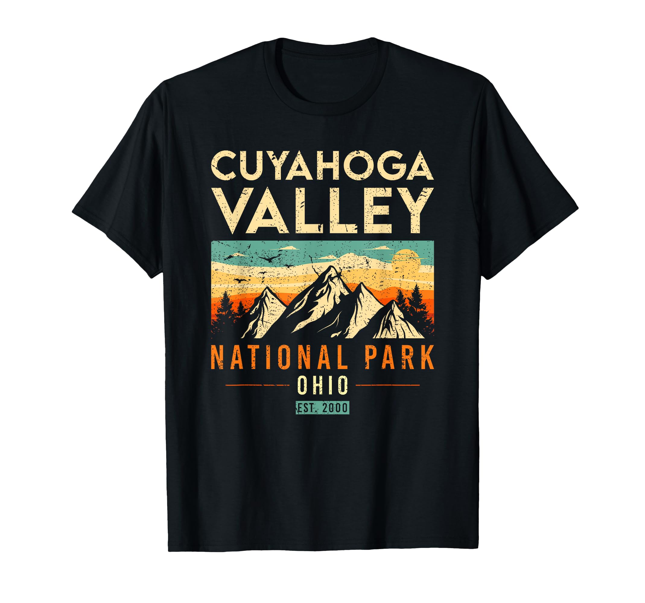 Cuyahoga Valley Est 2000 Ohio National Park T-Shirt - Graphic Print Unisex - T-Shirt, Sweatshirt, Hoodie