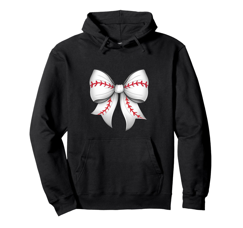 Coquette Bow Baseball Mothers Day Hoodie - Aesthetic Graphic for Adults - T-Shirt, Sweatshirt, Hoodie