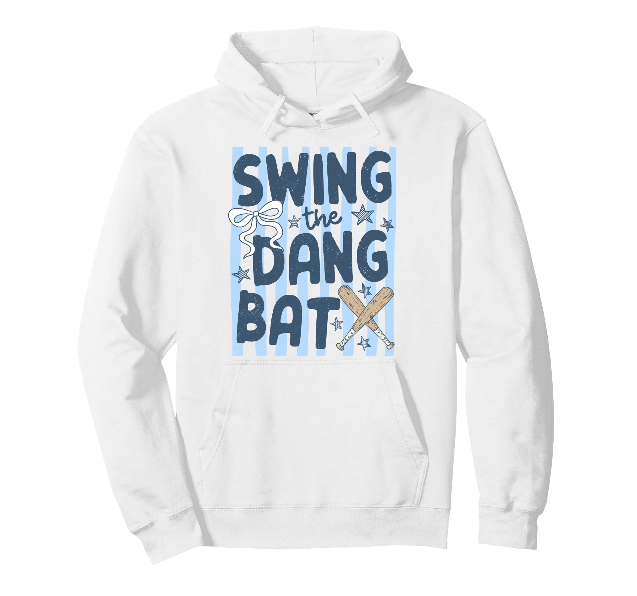 Swing Dang Bat Coquette Bow Funny Hoodie - Fun Novelty Design Unisex - T-Shirt, Sweatshirt, Hoodie